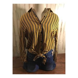 Iris Las Angeles long sleeve tie top